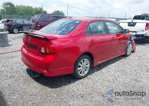 2009 Toyota Corolla S z USA, uszkodzony, nr VIN 2T1BU40E99C154869